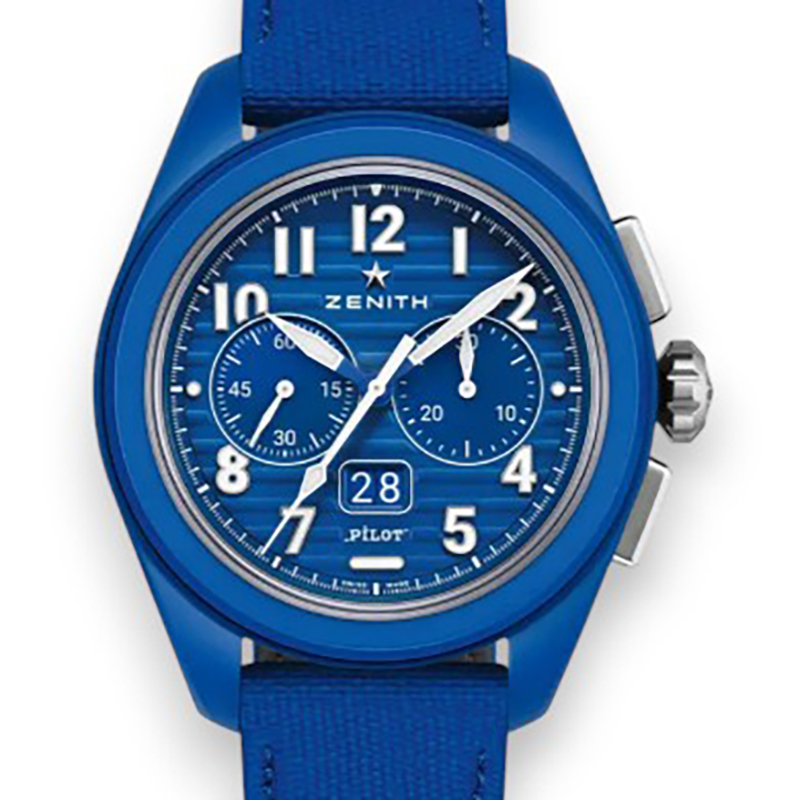 NEW ZENITH PILOT BIG DATE FLYBLACK 49.4002.3652/51.I009