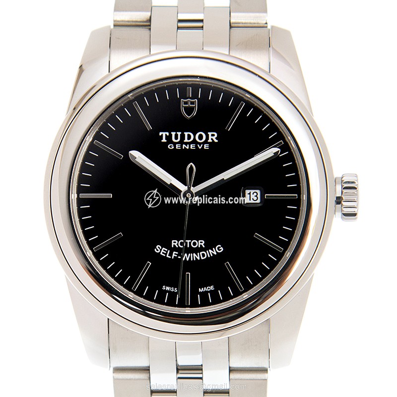 TUDOR GLAMOUR DATE 53000-68030-BK