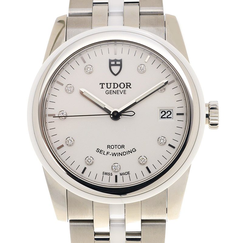 NEW TUDOR GLAMOUR DATE 55010W-68050W-10DI-WT