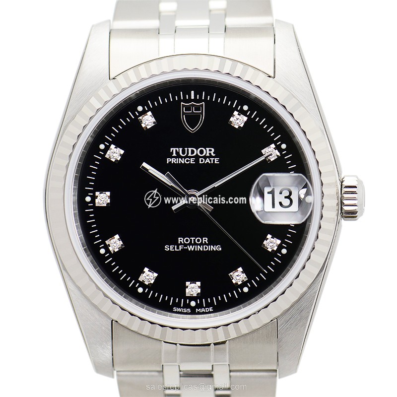 TUDOR PRINCE DATE 74034-62470-10DI-BK