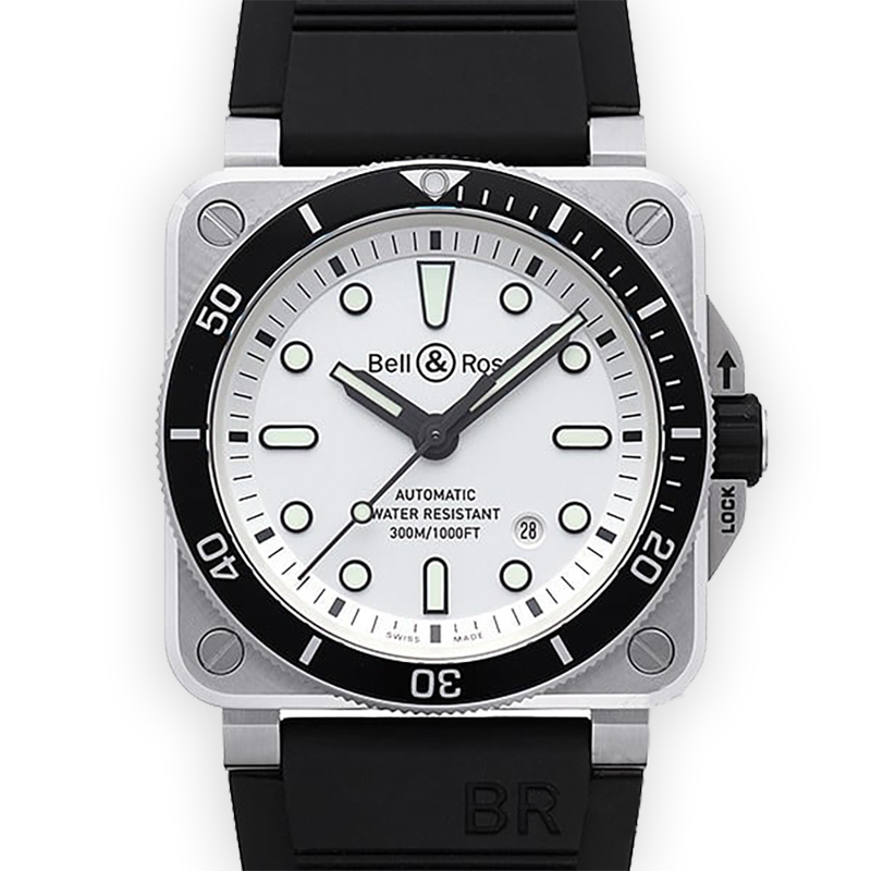 NEW BELL&ROSS BR 03 BR0392-D-WH-ST/SRB