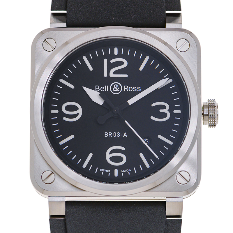 NEW BELL&ROSS BR 03 BR03A-BL-ST/SRB