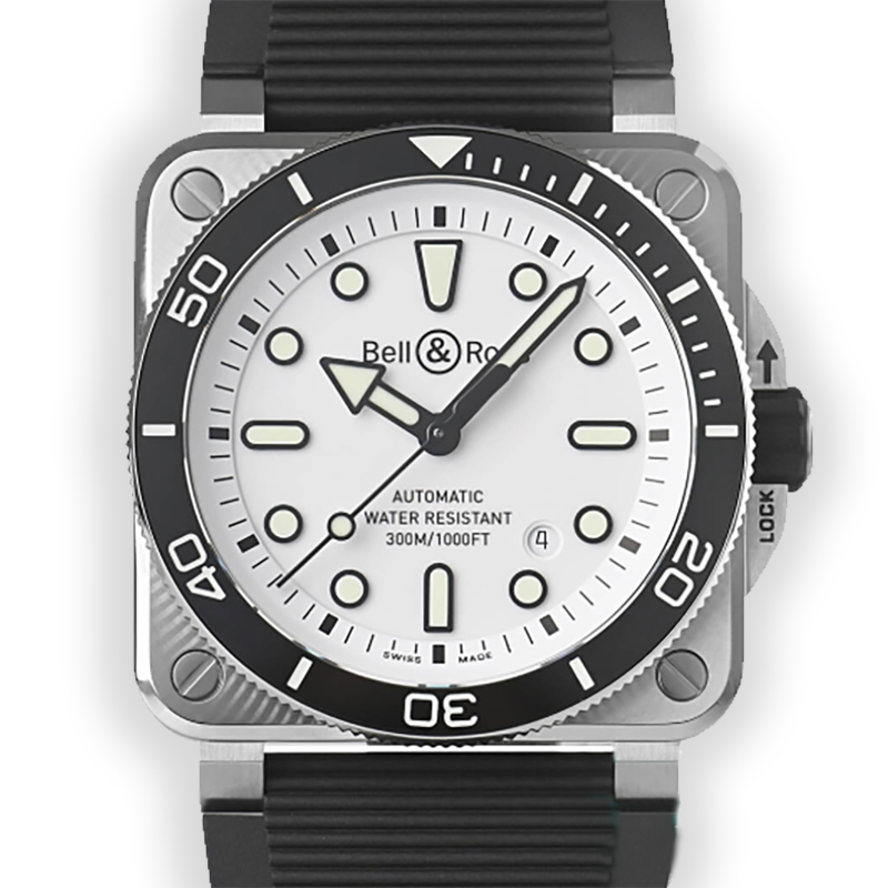 NEW BELL&ROSS BR 03 BR03A-D-WH-ST/SRB