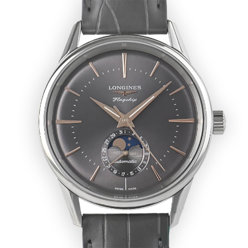NEW LONGINES HERITAGE CLASSIC L4.815.4.52.2