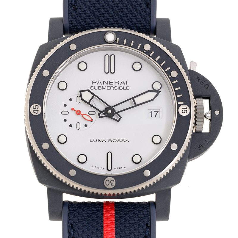NEW PANERAI Submersible Luna Rossa Ti-Ceramitech PAM01543