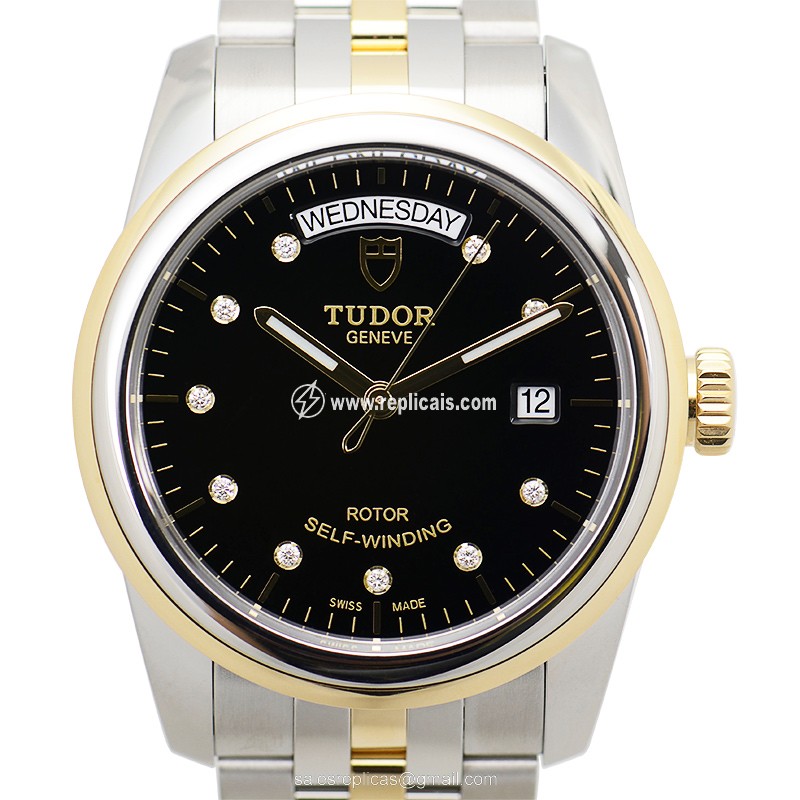 TUDOR GLAMOUR DATE 56003-68063-10DI-BK 1