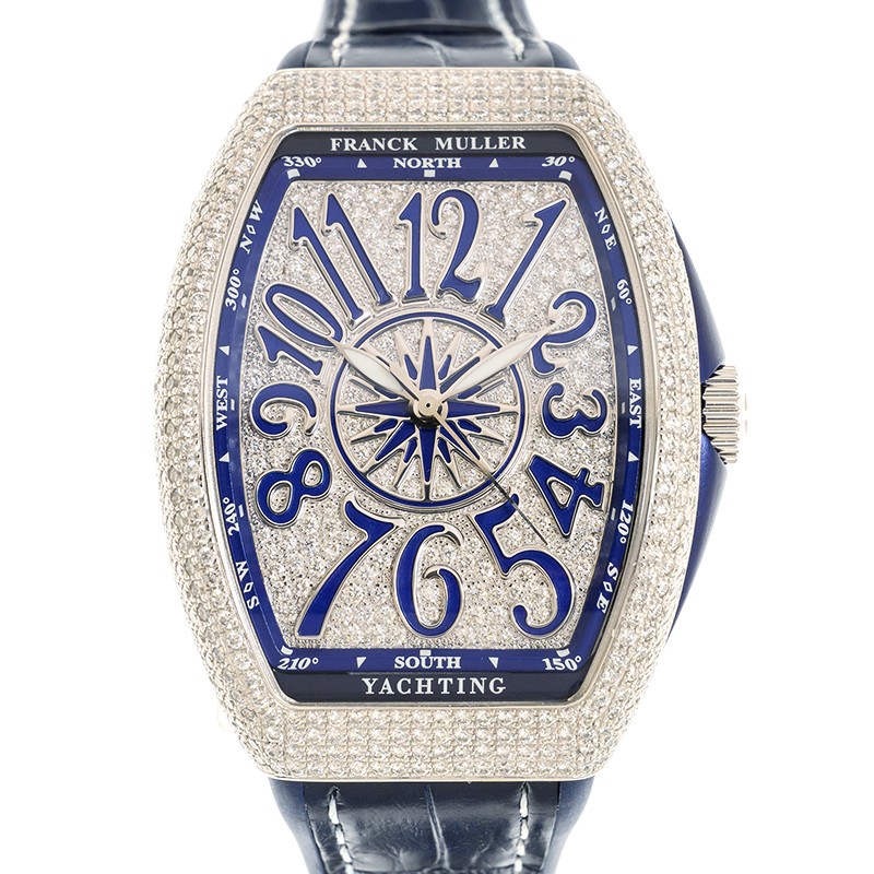NEW FRANCK MULLER VANGUARD V 35 SC AT D CD YACHTING(AC.BL) 1