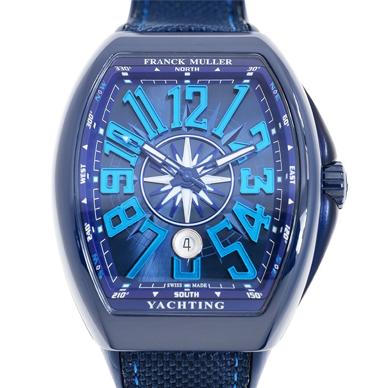 NEW FRANCK MULLER VANGUARD YACHTING V 45 SC DT YACHTING CRBL BL (BL.BL.BL) 1
