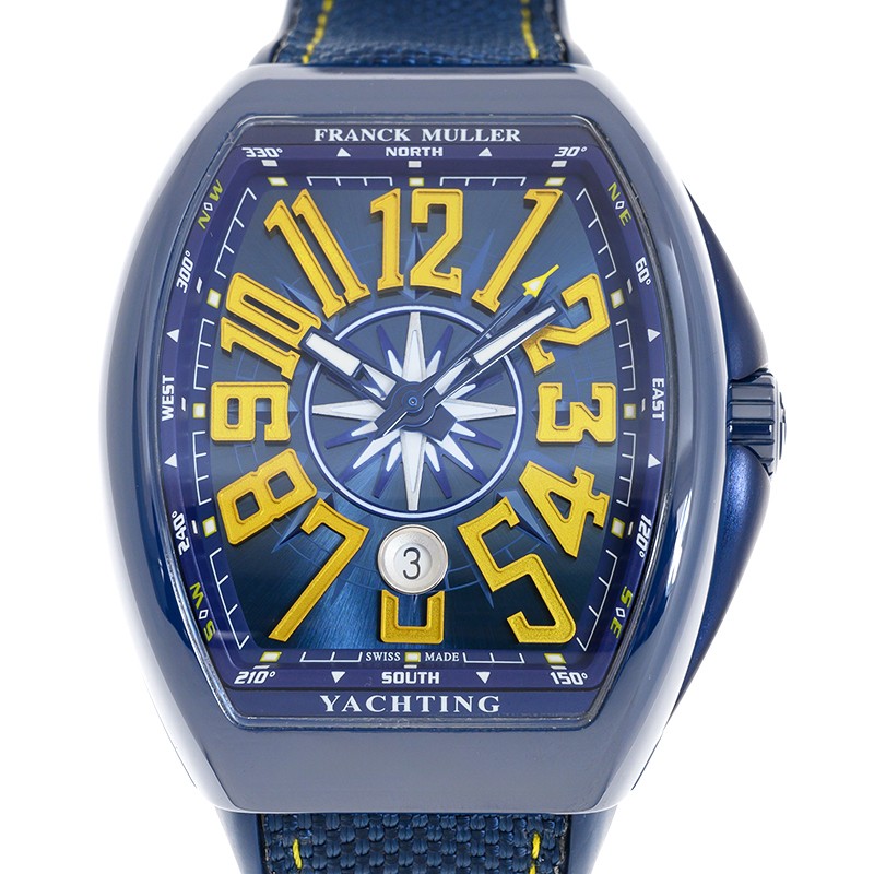NEW FRANCK MULLER VANGUARD YACHTING V 45 SC DT YACHTING CRBL BL (BL.JA.JA) 1