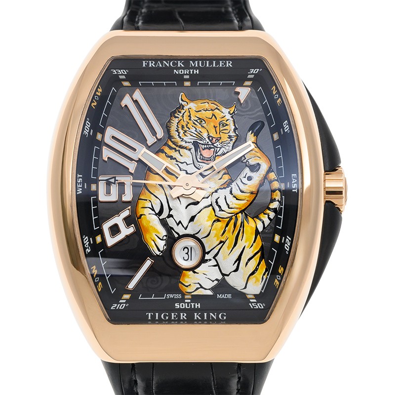 NEW FRANCK MULLER VANGUARD YACHTING V 45 YT SC DT 5N NR (TIGER KING) 1