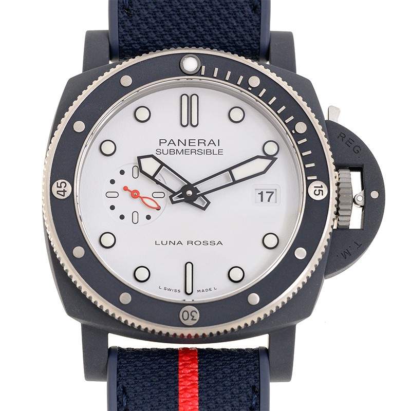 NEW PANERAI Submersible Luna Rossa Ti-Ceramitech PAM01543 1