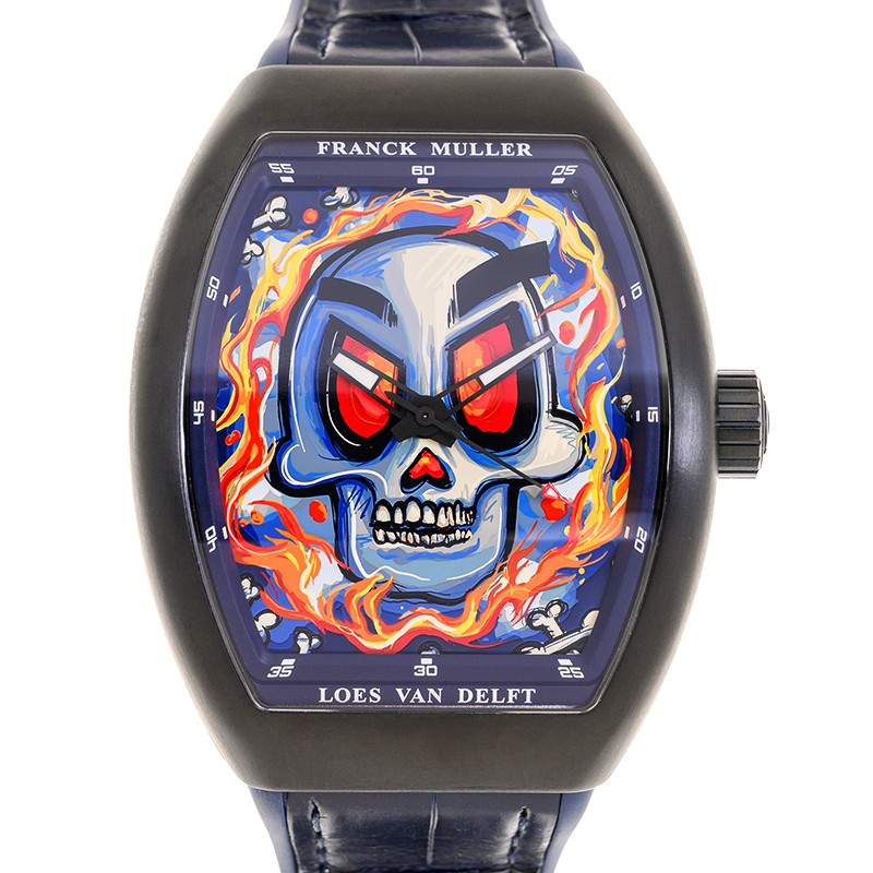 NEW FRANCK MULLER VANGUARD V 43 SC SKULL TT NR BR 1