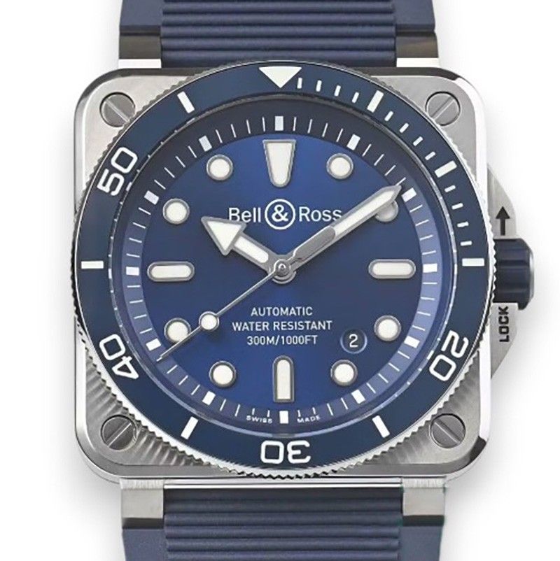 NEW BELL&ROSS BR 03 BR03A-D-BLU-ST/SRB 1