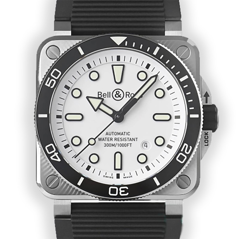 NEW BELL&ROSS BR 03 BR03A-D-WH-ST/SRB 1
