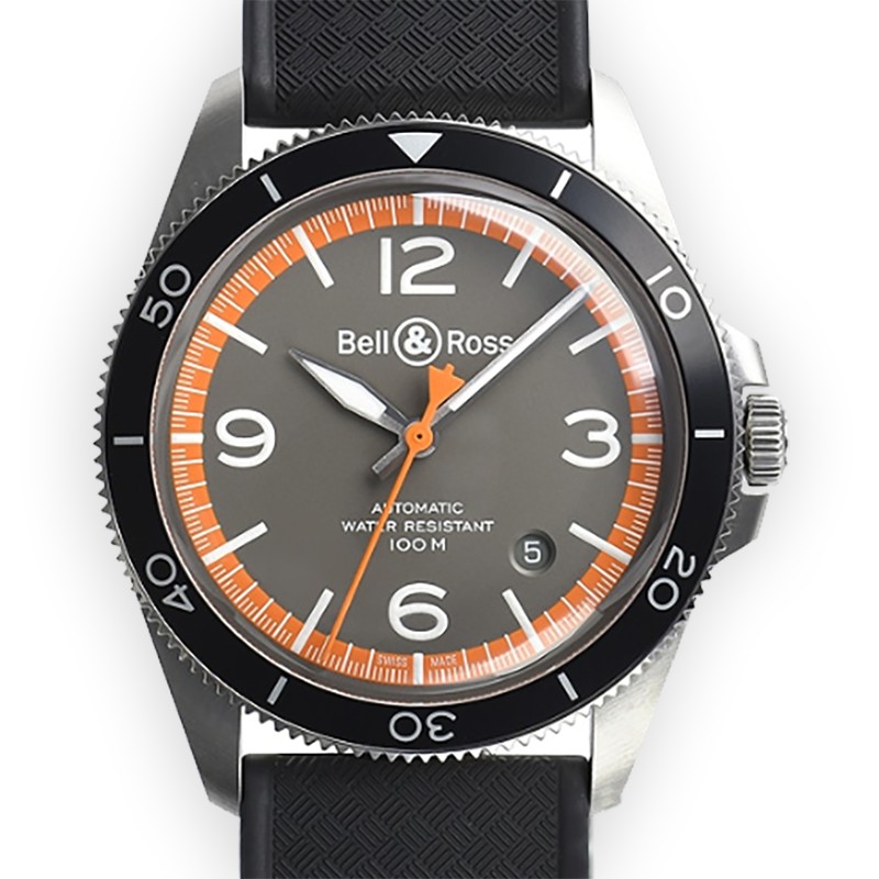 NEW BELL&ROSS BR V2-92 BRV292-ORA-ST/SRB 1