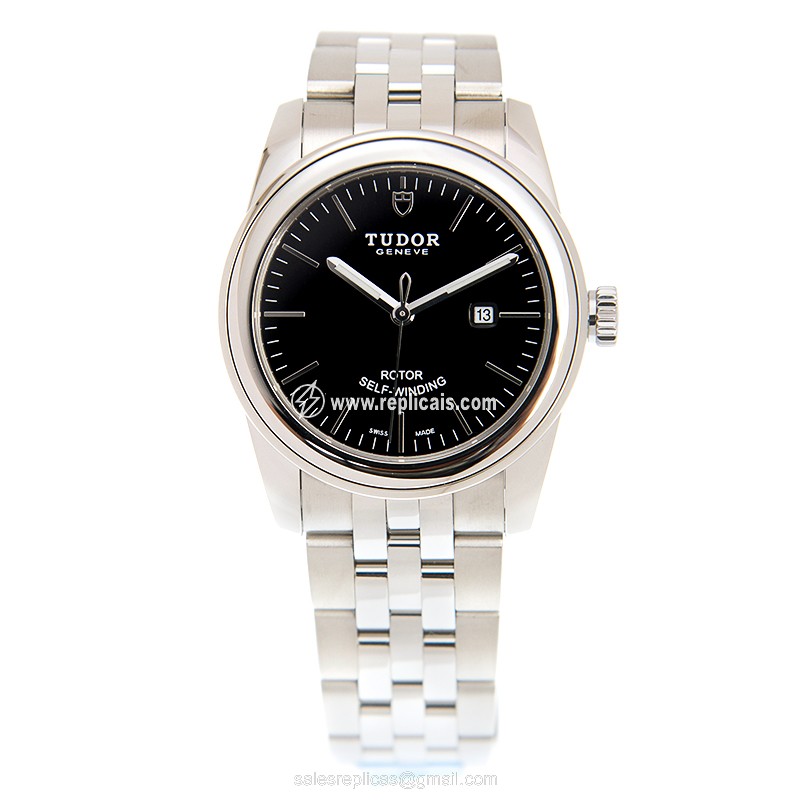 TUDOR GLAMOUR DATE 53000-68030-BK 2