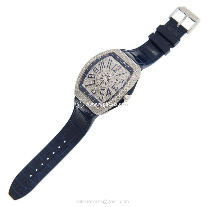 FRANCK MULLER VANGUARD V 45 SC DT D CD YACHTING (OG.BL) 2