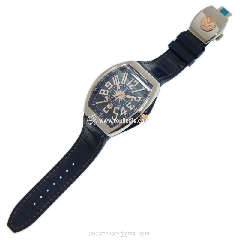 FRANCK MULLER VANGUARD V 45 SC DT YACHTING STG (AC.BL) 2