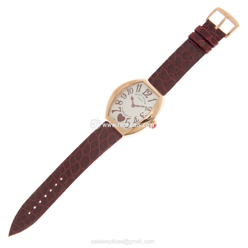 FRANCK MULLER HEART 5002 M QZ C 6H (5N)-RED STRAP 2