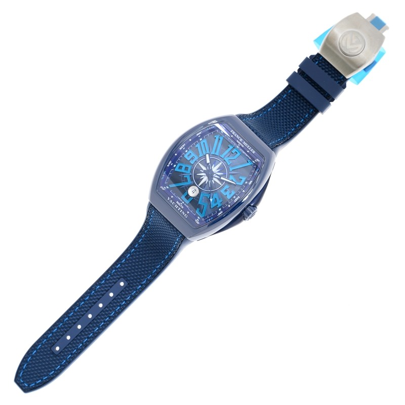 NEW FRANCK MULLER VANGUARD YACHTING V 45 SC DT YACHTING CRBL BL (BL.BL.BL) 2