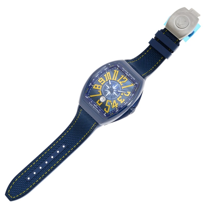 NEW FRANCK MULLER VANGUARD YACHTING V 45 SC DT YACHTING CRBL BL (BL.JA.JA) 2