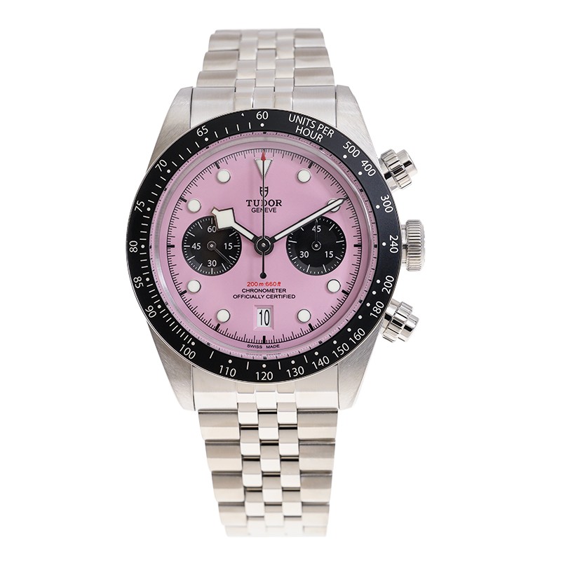 NEW TUDOR BLACK BAY CHRONO PINK 79360N-0019 2