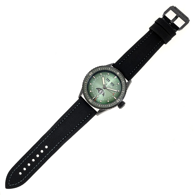 NEW BLANCPAIN FIFTY FATHOMS BATHYSCAPHE QUANTIEME COMPLET PHASES DE LUNE 5054 0153 B52A 2