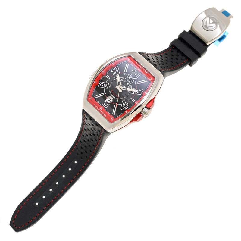 NEW FRANCK MULLER VANGUARD RACING V 45 SC DT RCG AC ER (NR.NR.BLC) 2