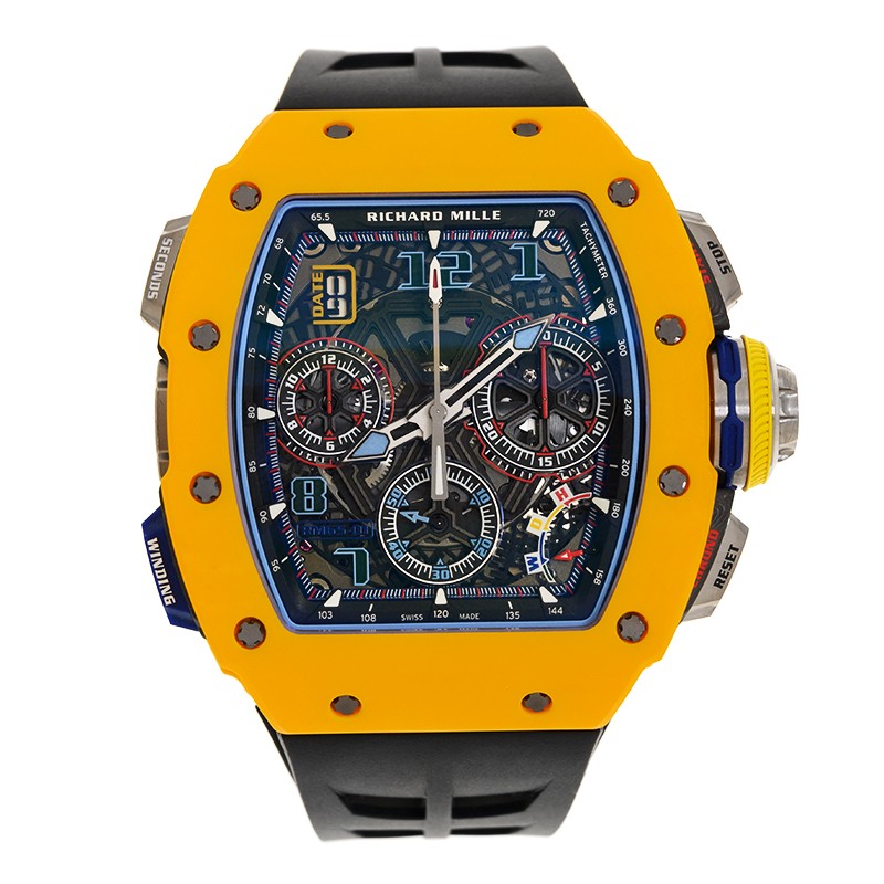 NEW RICHARD MILLE RM65-01 SPLIT-SECONDS CHRONOGRAPH YELLOW QUARTZ TPT LIMITED EDITION OF 120 PIECES 2