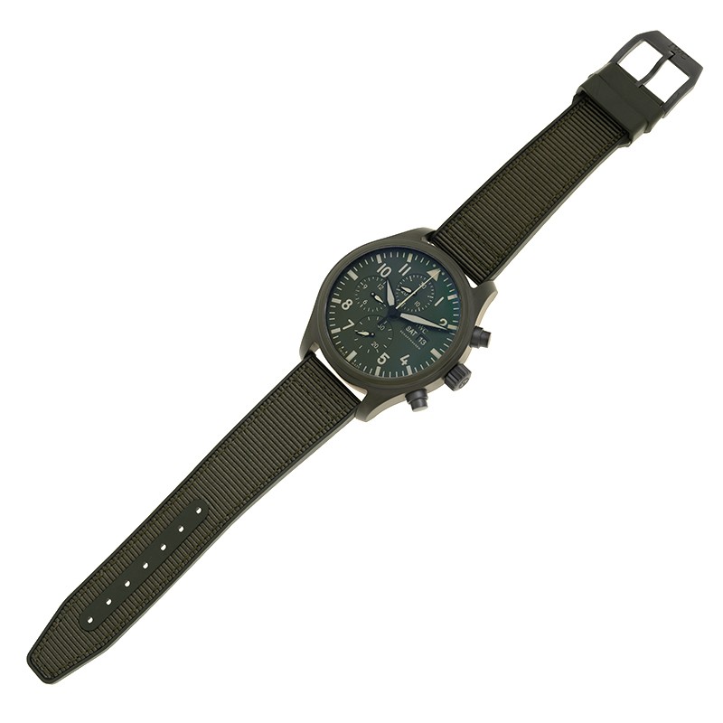 NEW IWC Pilots Watch Chronograph TOP GUN Edition Woodland IW389106 2