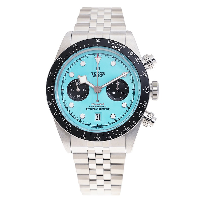 NEW TUDOR BLACK BAY CHRONO 79360N-0024 FLAMINGO BLUE TURQUOISE DIAL 2