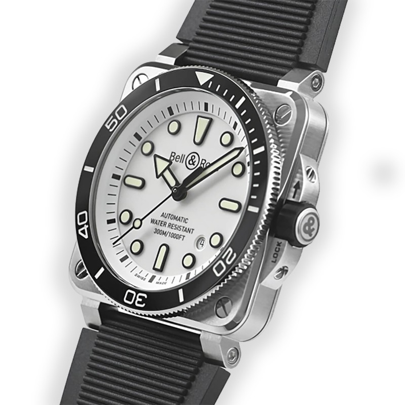 NEW BELL&ROSS BR 03 BR03A-D-WH-ST/SRB 2