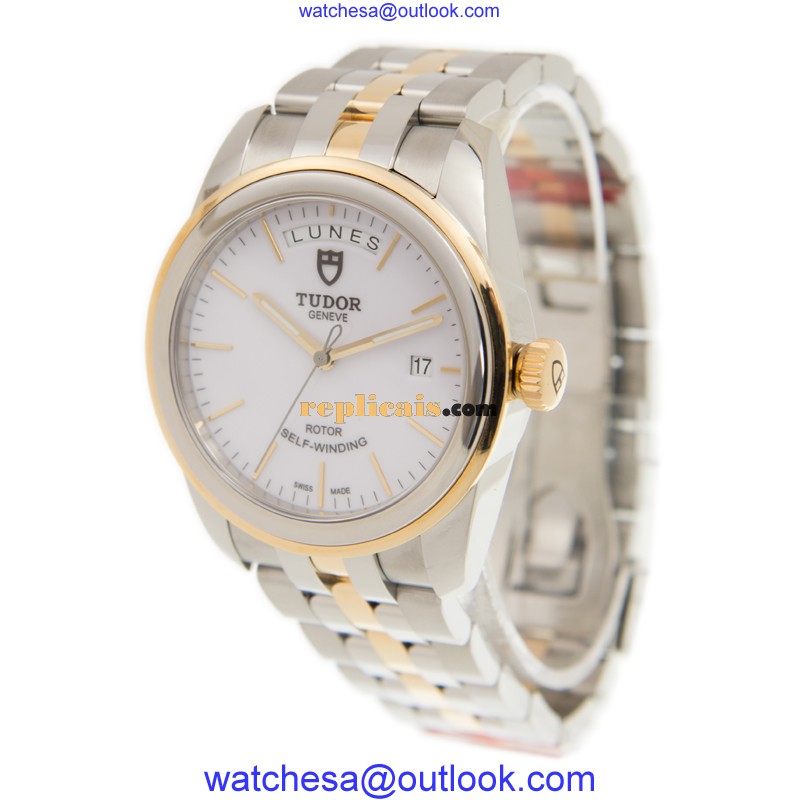 TUDOR GLAMOUR DATE 56003-68063-WT 3