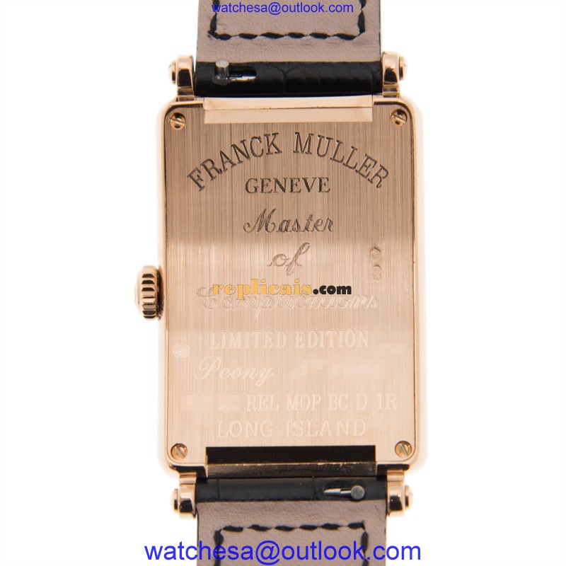 FRANCK MULLER LONG ISLAND 952 QZ REL MOP BC D 1R LS (5N) - BLACK STRAP 3