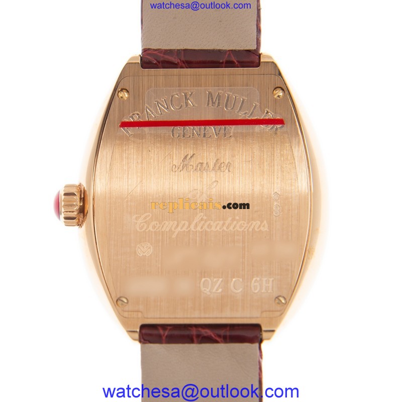 FRANCK MULLER HEART 5002 M QZ C 6H (5N)-RED STRAP 3