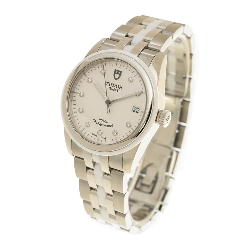 NEW TUDOR GLAMOUR DATE 55010W-68050W-10DI-WT 3