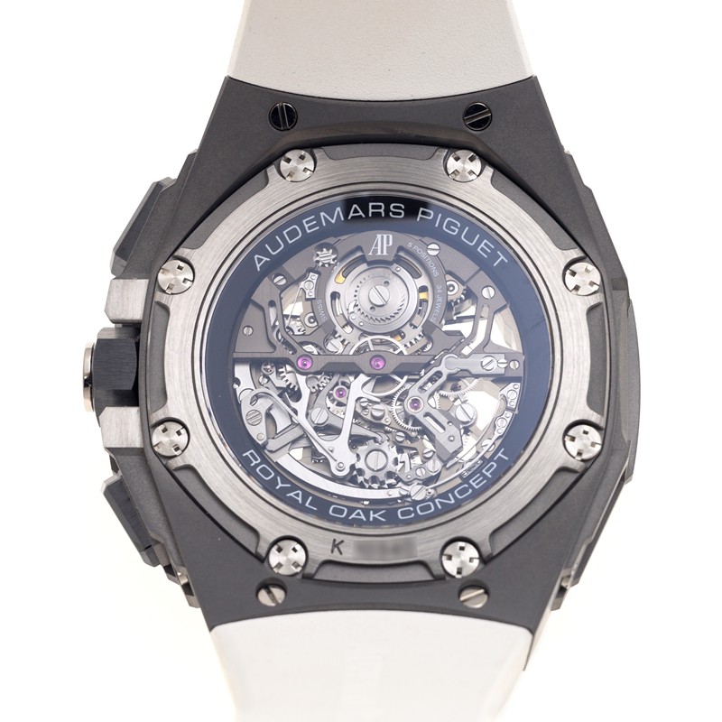 NEW AUDEMARS PIGUET ROYAL OAK CONCEPT Tourbillon Chronograph Openworked Selfwinding 26587TI.OO.D010CA.01 3