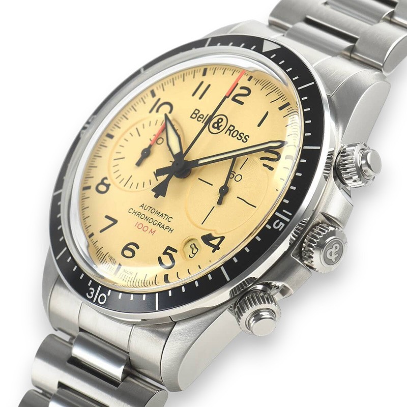 NEW BELL&ROSS BR V2-94 BRV294-BEI-ST/SST 3