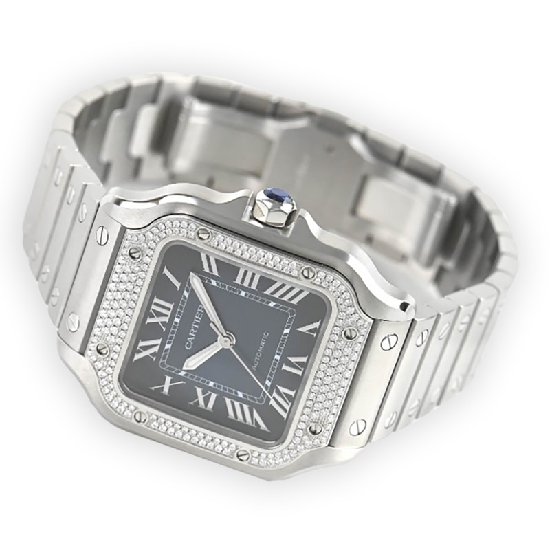 NEW CARTIER SANTOS W4SA0006 3