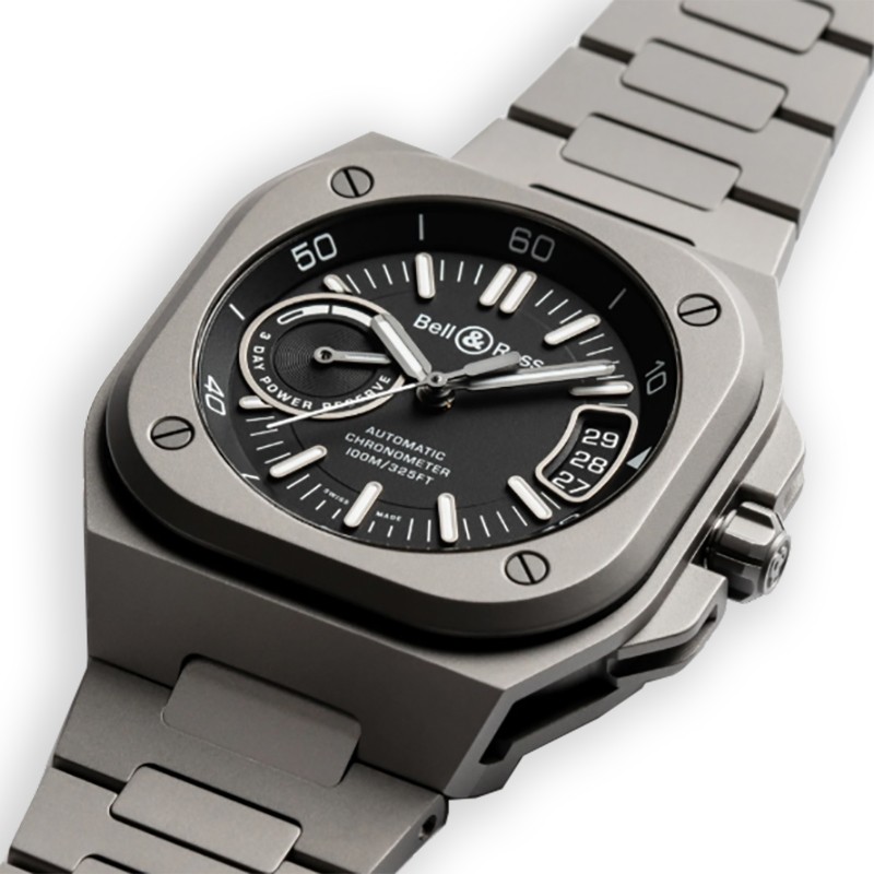 NEW BELL&ROSS BR-X5 BRX5R-BL-TI/STI 4