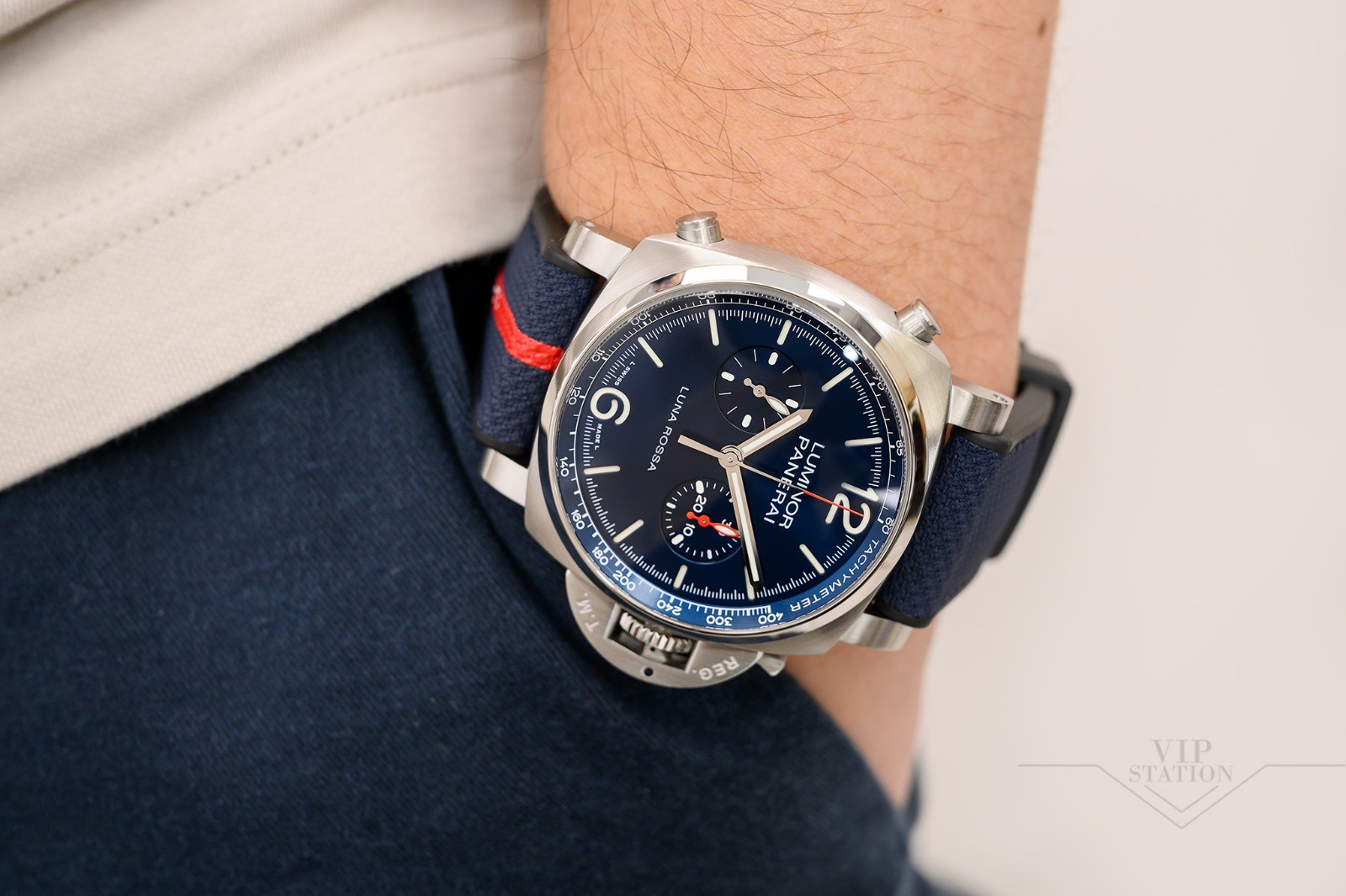 NEW PANERAI LUMINOR CHRONO PAM01303 5