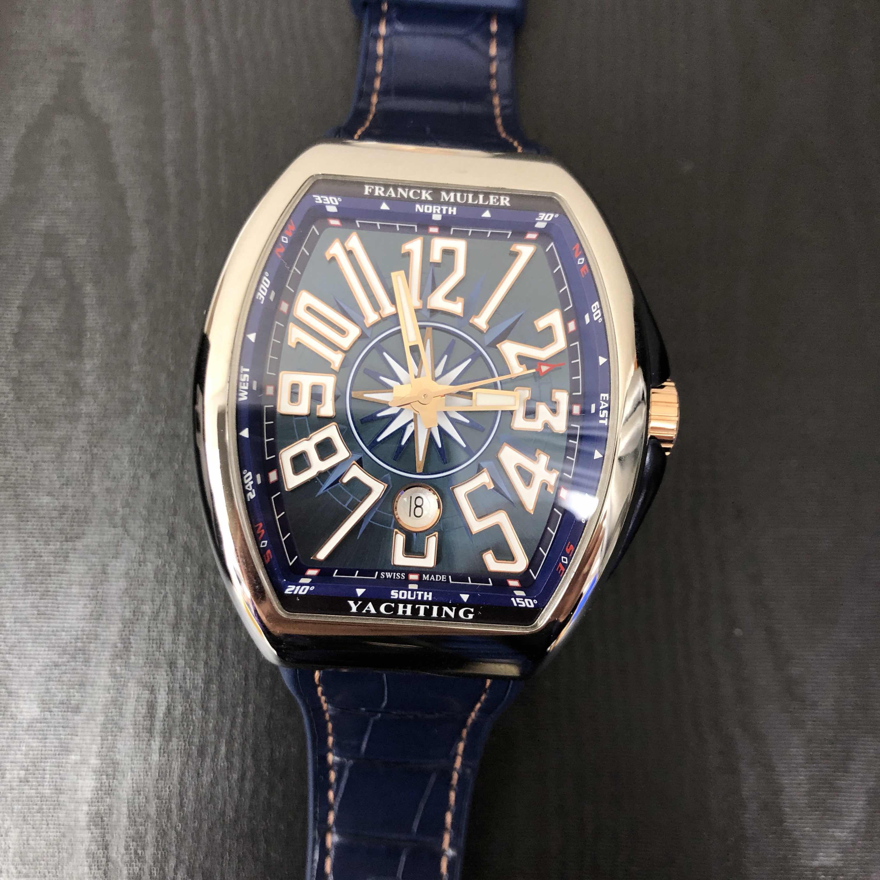 FRANCK MULLER VANGUARD V 45 SC DT YACHTING STG (AC.BL) 5