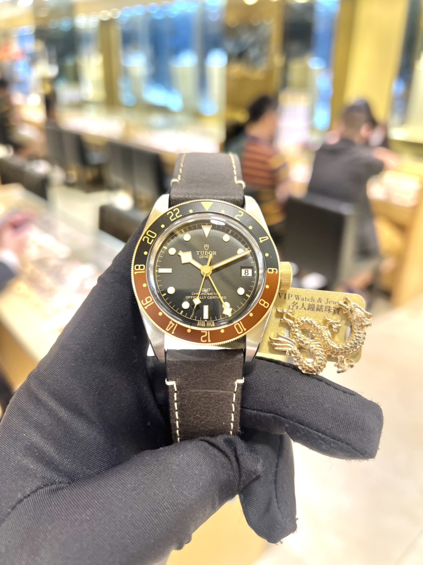 NEW TUDOR BLACK BAY GMT 79833MN-0003 LEATHER STRAP 5