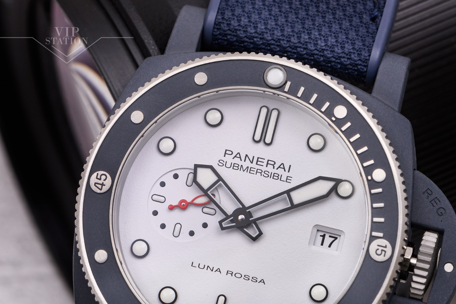 NEW PANERAI Submersible Luna Rossa Ti-Ceramitech PAM01543 6