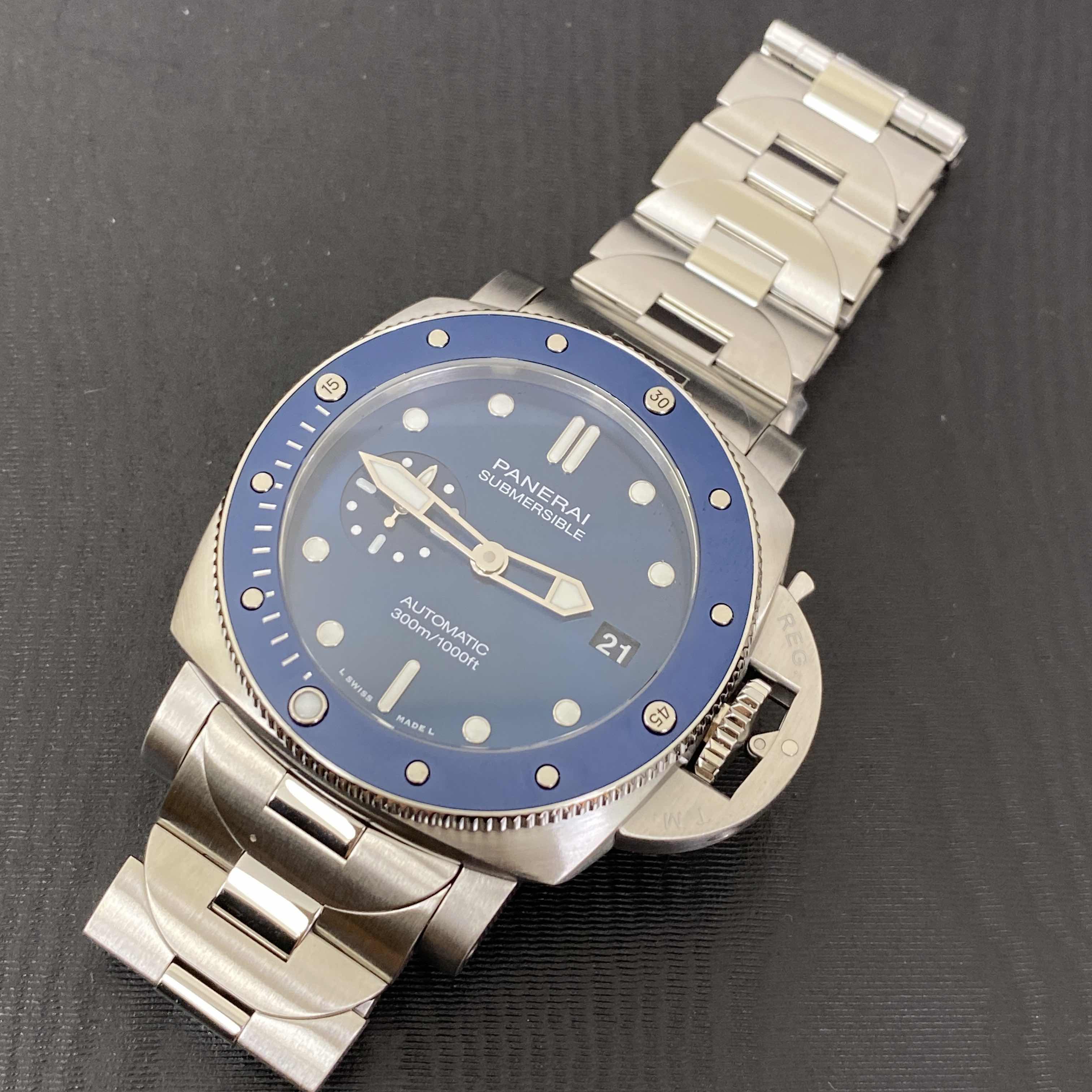 PANERAI SUBMERSIBLE BLU NOTTE PAM01068 6