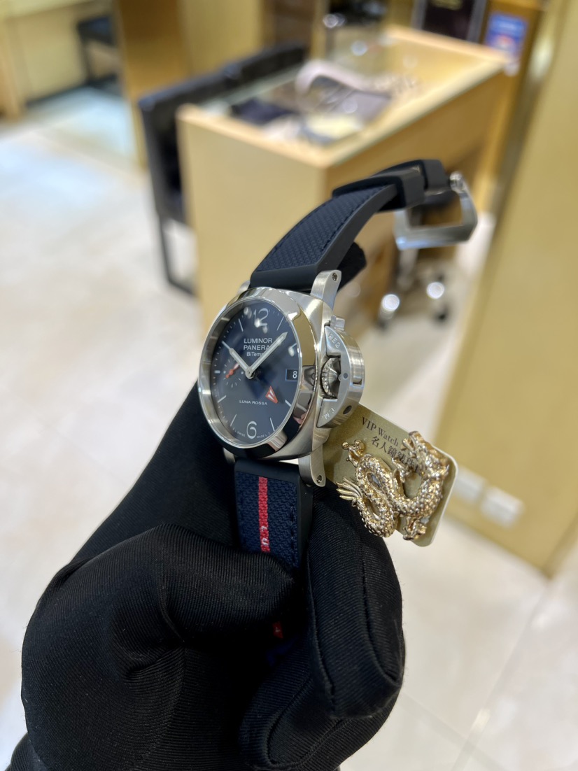 NEW PANERAI LUMINOR QUARANTA BITEMPO LUNA ROSSA PAM01404 6