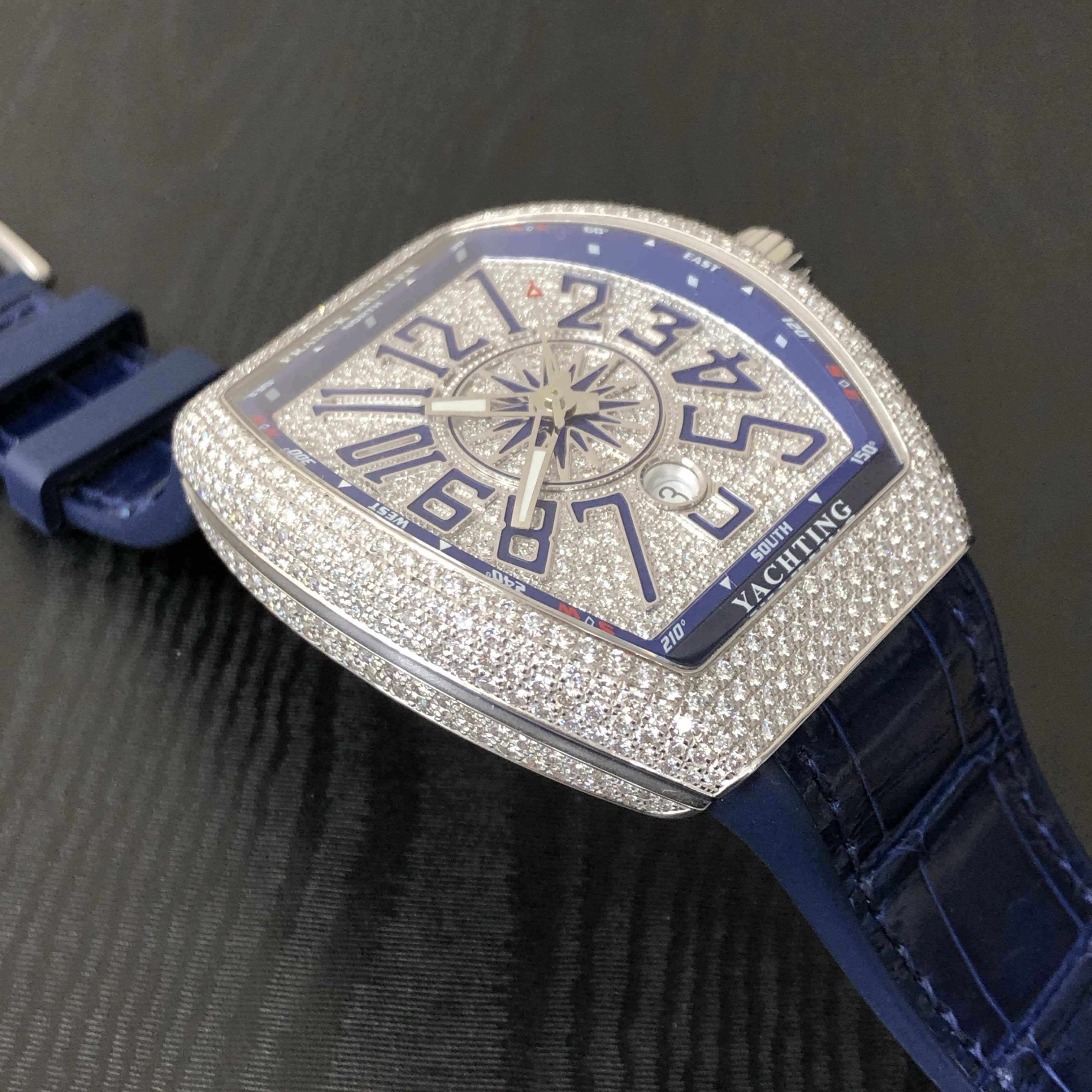 FRANCK MULLER VANGUARD V 45 SC DT D CD YACHTING (OG.BL) 7