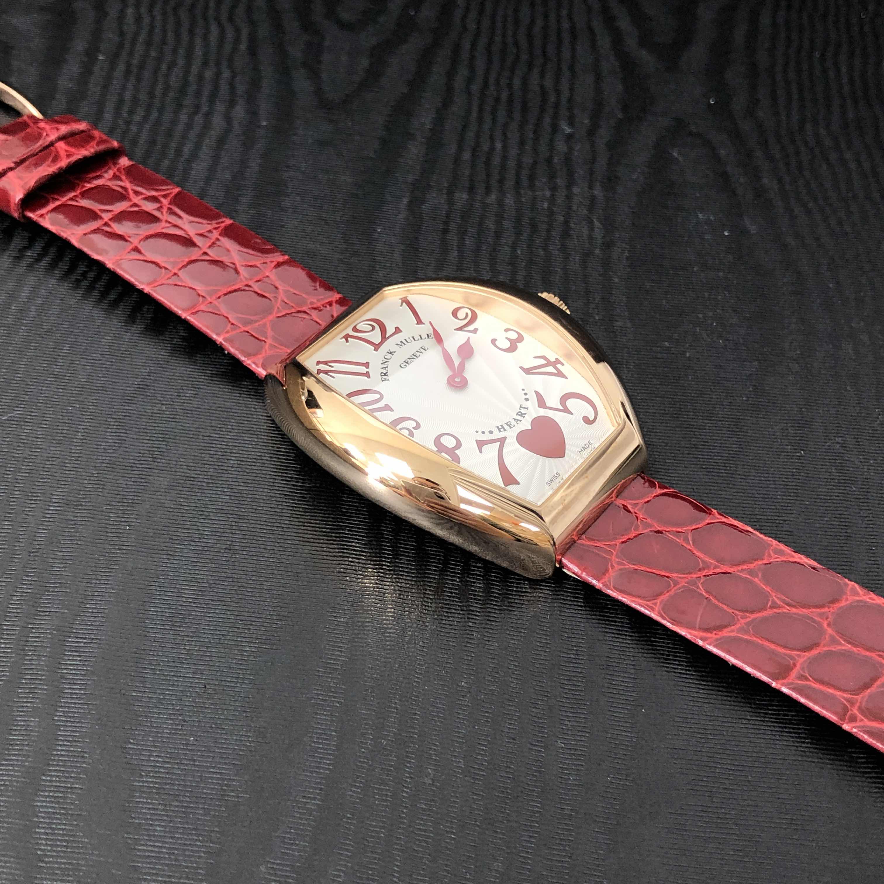FRANCK MULLER HEART 5002 M QZ C 6H (5N)-RED STRAP 7
