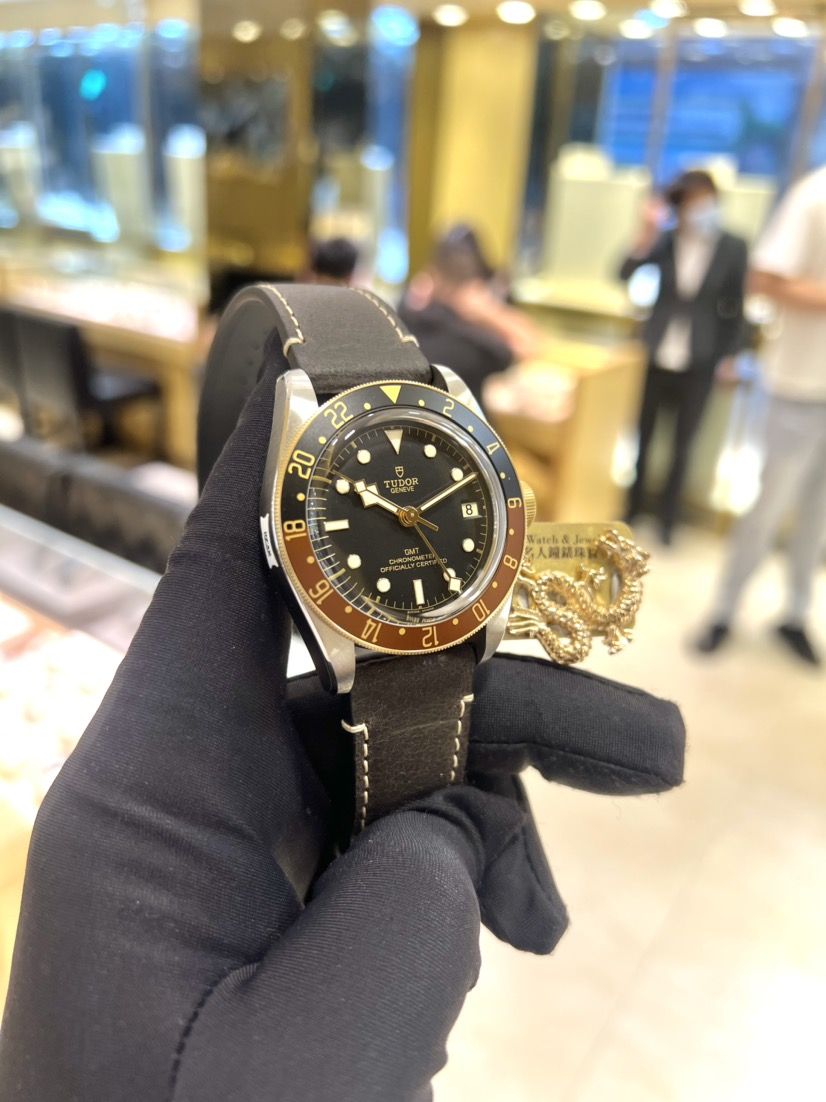 NEW TUDOR BLACK BAY GMT 79833MN-0003 LEATHER STRAP 7