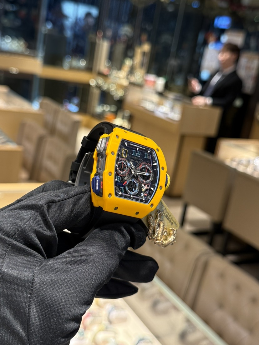 NEW RICHARD MILLE RM65-01 SPLIT-SECONDS CHRONOGRAPH YELLOW QUARTZ TPT LIMITED EDITION OF 120 PIECES 7